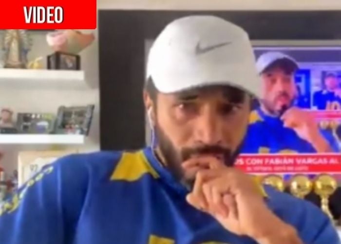 La sobreactuada de Fabián Vargas con la muerte de Maradona