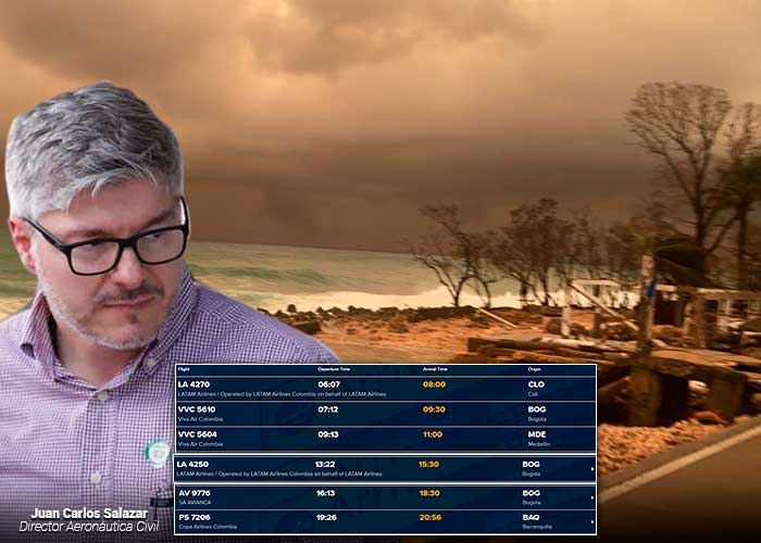 Los vuelos que aterrizaron en San Andrés en medio de la alerta de IOTA