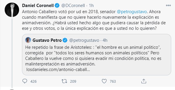  - "Antonio Caballero dijo que Petro le causaba repulsión como persona"