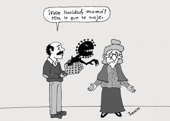 Caricatura: Cuidemos a nuestros seres queridos en este diciembre