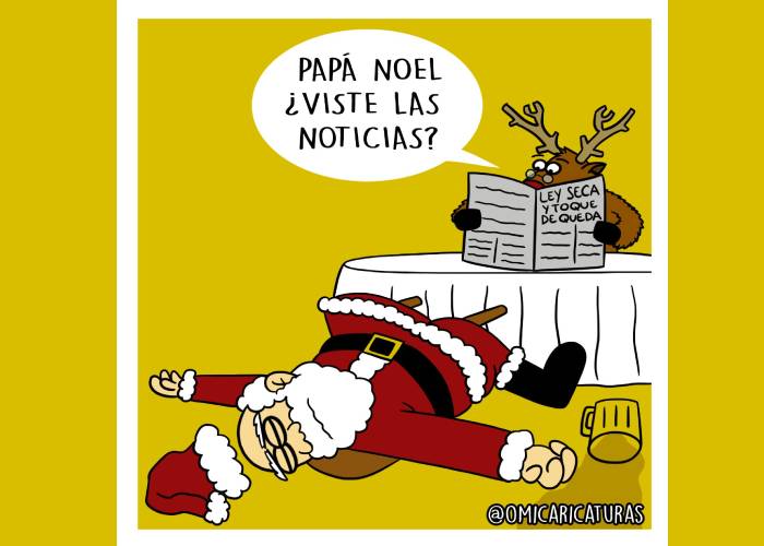 Caricatura: Papá Noel, ¿viste las noticias?