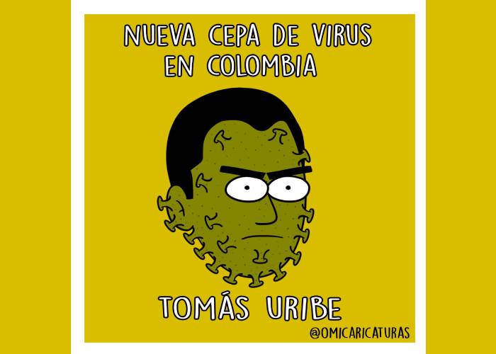 Caricatura: Nueva cepa del virus en Colombia