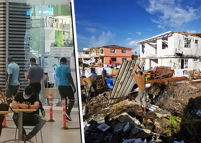 La gente en Providencia sin donde dormir y el alcalde se va de compras a Barranquilla