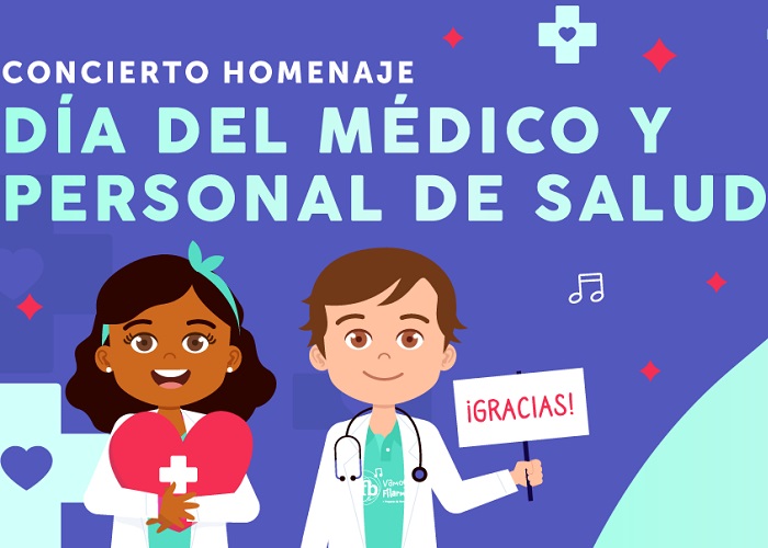 El homenaje al personal de salud de los niños del Proyecto de Formación Musical de la OFB