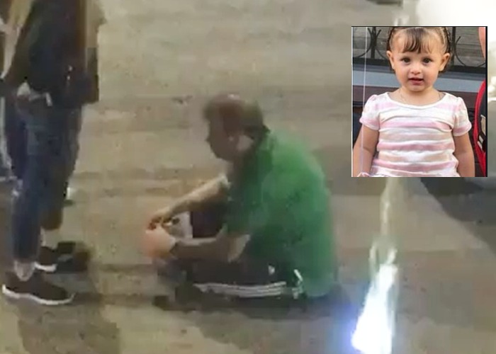 VIDEO: Con sangre en sus manos revelan imágenes de asesino tras matar a Sofía, su propia hija