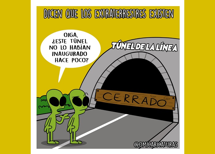 Caricatura: ¿Y qué pasó ahora con el túnel de la Línea?