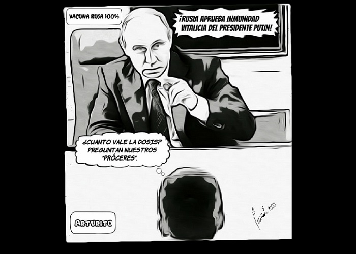 Caricatura: La vacuna soñada por nuestros 