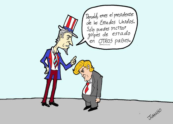 Caricatura: El pequeño Trump ataca de nuevo