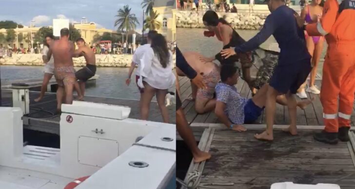  - Rumba gomela en yate en Santa Marta termina en tremenda pelea