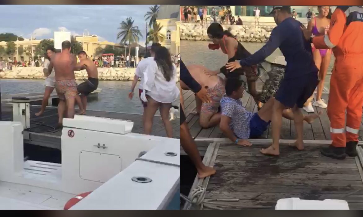 Rumba gomela en yate en Santa Marta termina en tremenda pelea