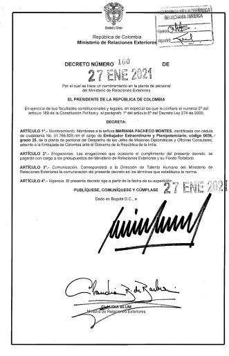  - Nueva embajadora en la India, más lobista que diplomática 