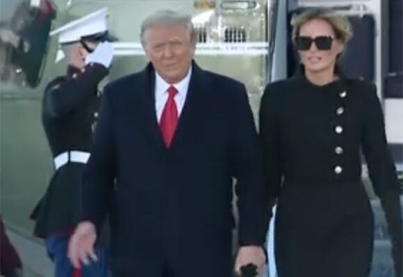 El adios de Trump a la Casa Blanca