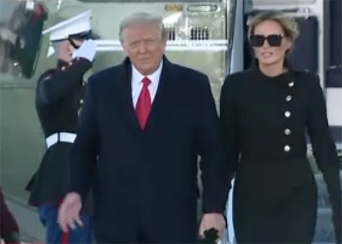 El adios de Trump a la Casa Blanca