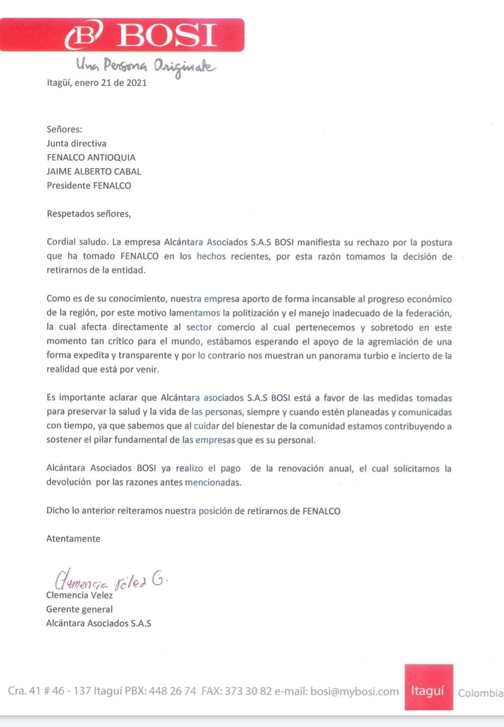  - Sigue la desbandada de empresas de Fenalco Antioquia