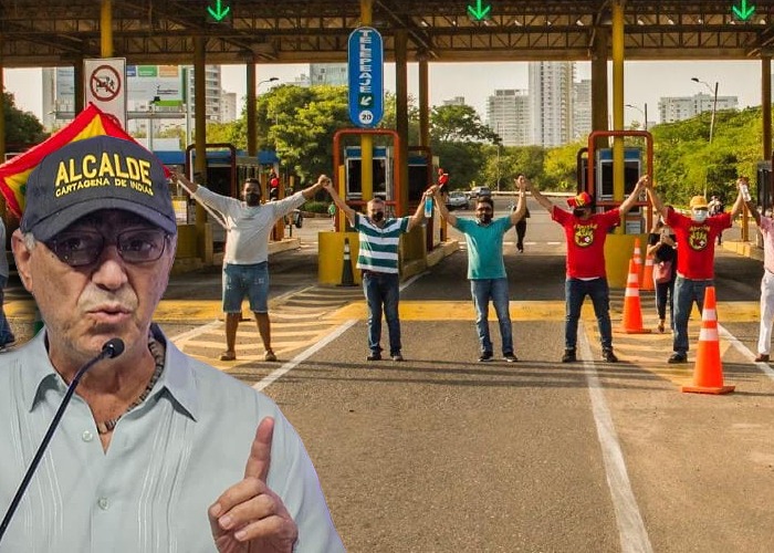 ¡Chao peajes internos en Cartagena! el alcalde se puso del lado de la gente