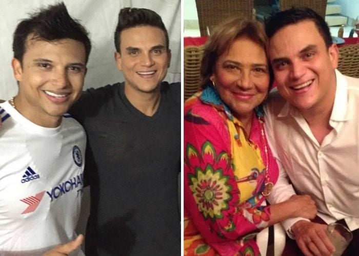 ¿Cuál es el raye de Silvestre Dangond con su mamá y hermano?