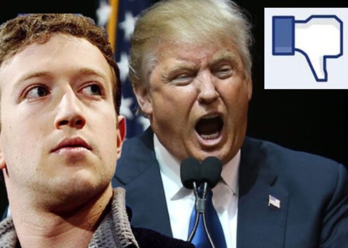 Mark Zuckerberg suspende las cuentas de Facebook e Instagram de Trump