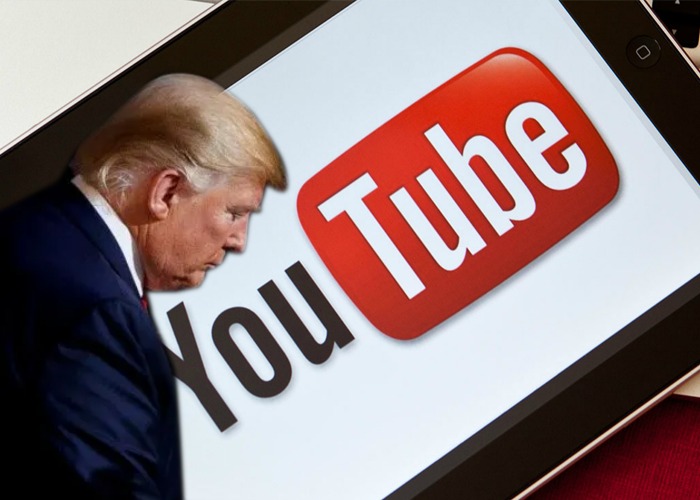 También YouTube suspende a Trump