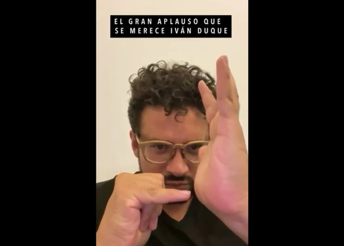 El irónico aplauso de Inti Asprilla a Duque por las vacunas