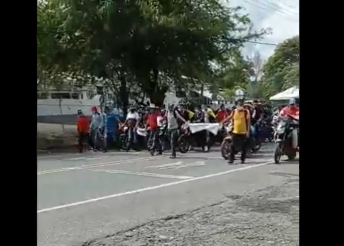 Cultivadores de coca se toman la vía Panamericana en el Cauca