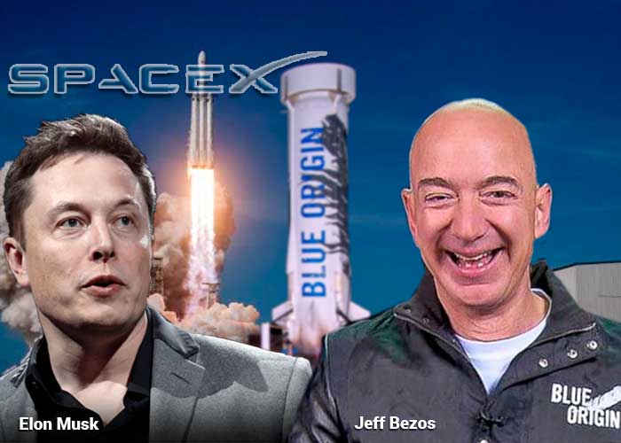 Jeff Bezos y Ellon Musk dos billonarios obsesionados con la conquista del espacio