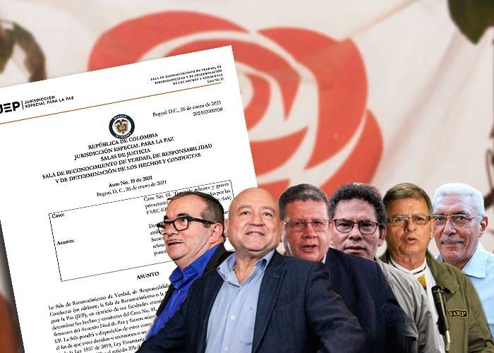 El documento de la JEP que acusa a 7 ex comandantes de las FARC