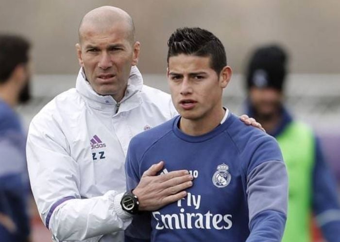 ¿James extraña mucho a Zidane?