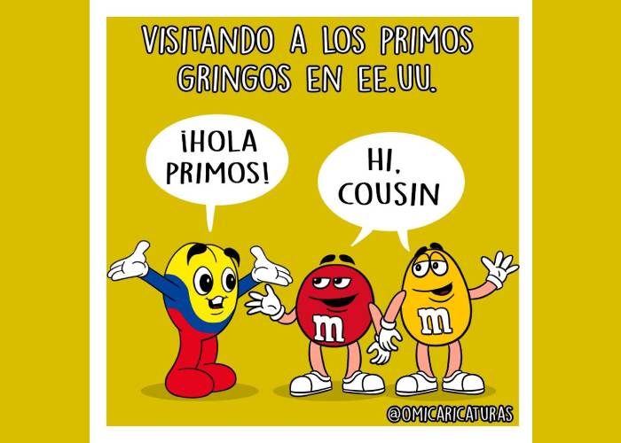 Caricatura: Visitando a los primos gringos en EE. UU.
