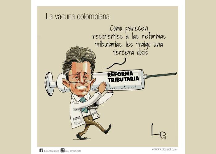 Caricatura: La vacuna colombiana