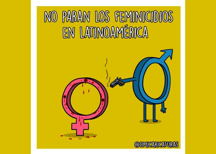 Caricatura: No paran los feminicidios en Latinoamérica