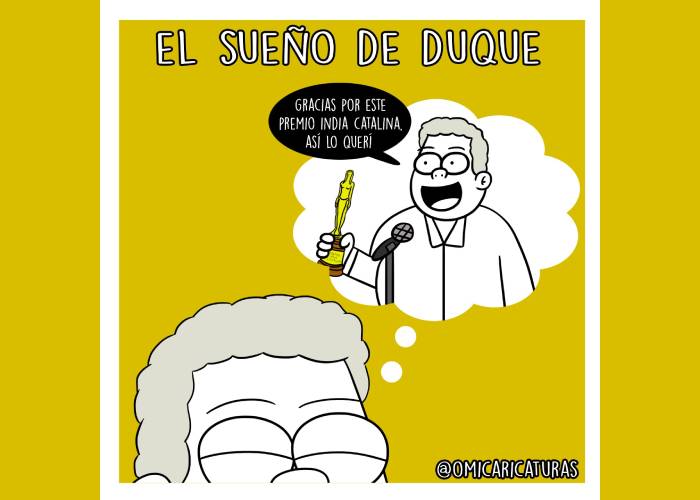Caricatura: El sueño de Duque