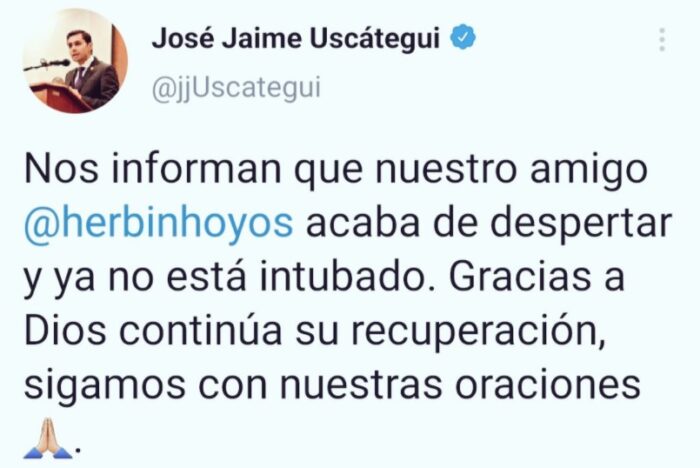  - Buenas noticias: Herbin Hoyos despierta