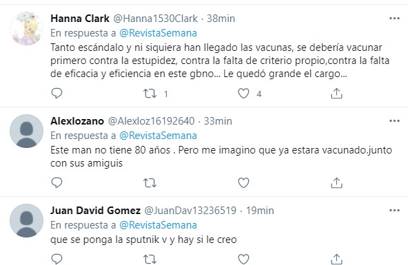 La molestia por que Duque podría ser el primer colombiano vacunado - -- Las2orillas - La molestia por que Duque podría ser el primer colombiano vacunado