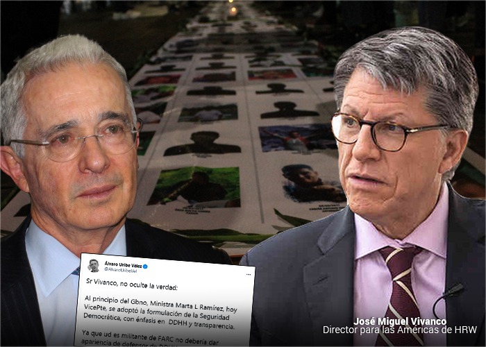 Agarrón de Uribe con Vivanco, de HRW, por falsos positivos