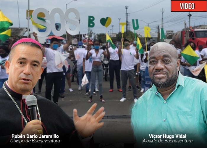 22 kilómetros de cadena humana contra la violencia en Buenaventura