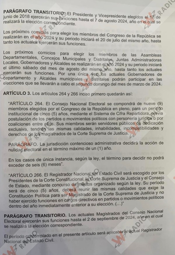 Este es el proyecto de ley que ampliaría a 5 años el periodo del ...