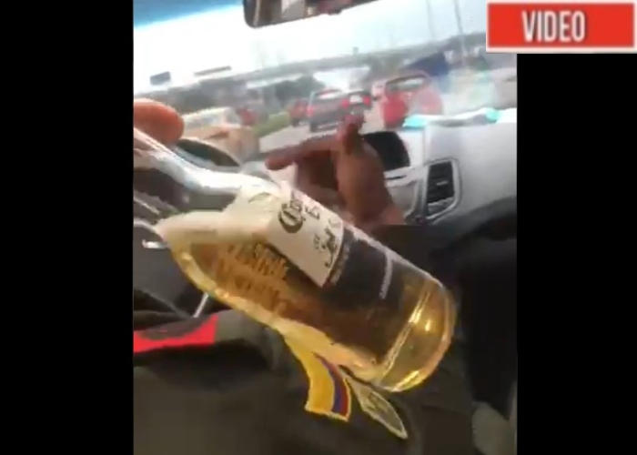 VIDEO: ¿Policías borrachos al volante en Bogotá?