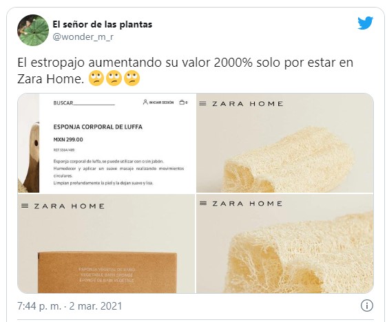  - El arribismo de Zara: estropajos y totumas a 40 mil pesos