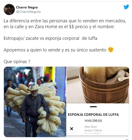 - El arribismo de Zara: estropajos y totumas a 40 mil pesos