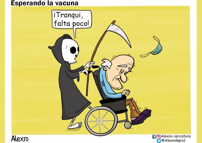 Caricatura: Esperando la vacuna