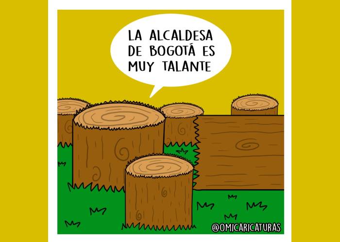 Caricatura: La alcaldesa de Bogotá es muy talante