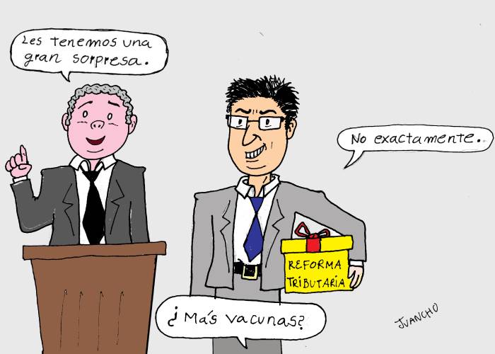 Caricatura: Ya se viene la reforma tributaria