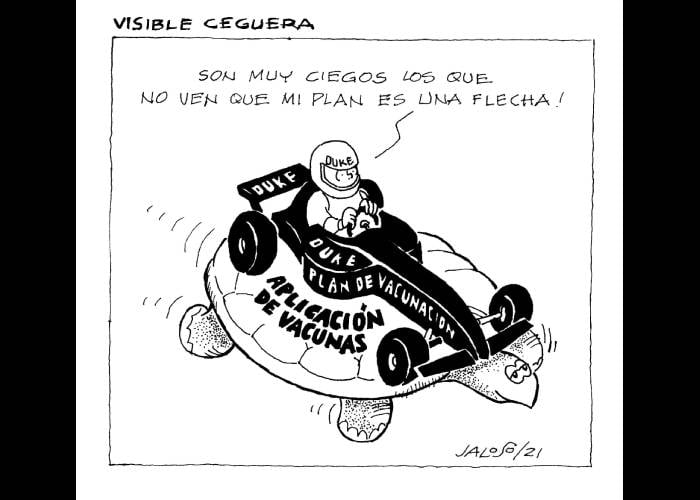 Caricatura: Visible ceguera