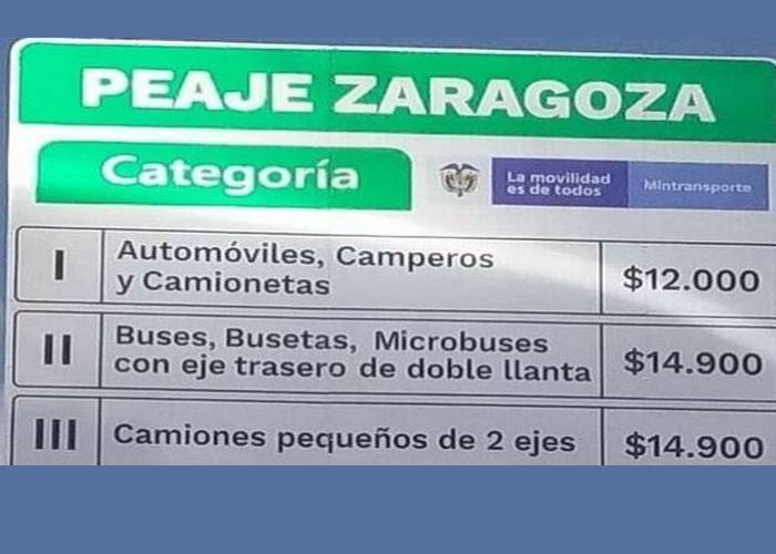 El peaje de Zaragoza, otra piedra en el camino