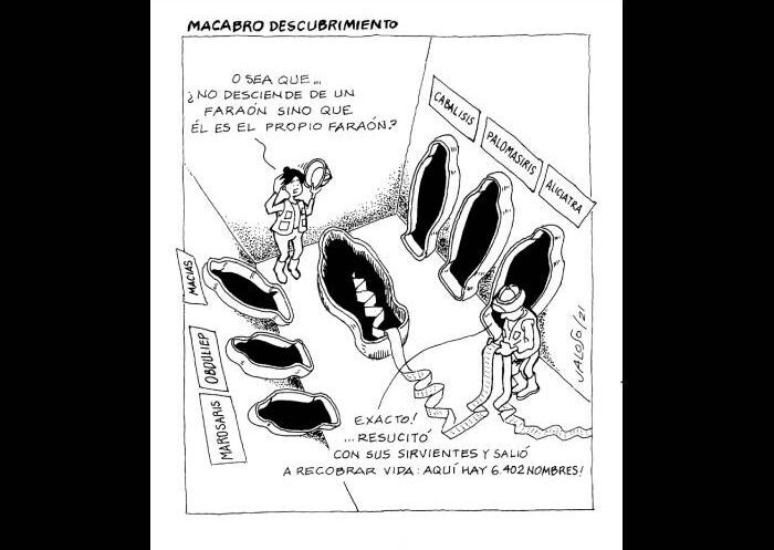 Caricatura: Macabro descubrimiento