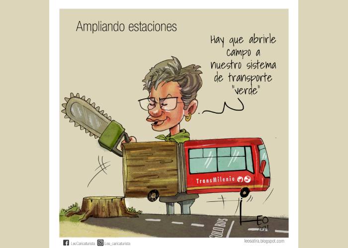 Caricatura: Ampliando estaciones