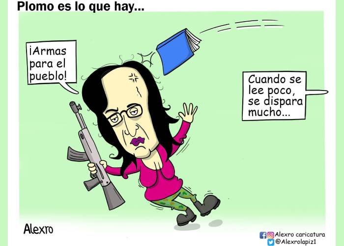 Caricatura: Plomo es lo que hay...
