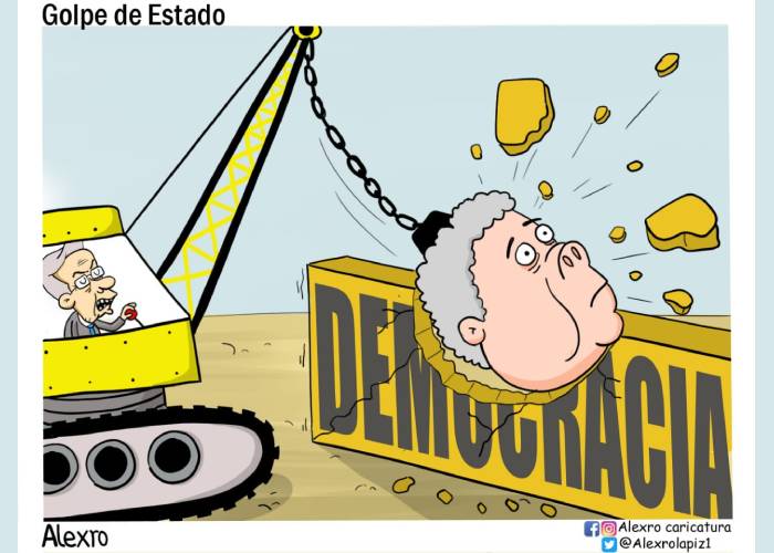 Caricatura: Golpe de Estado