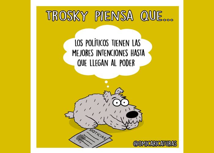 Caricatura: Trosky piensa que...