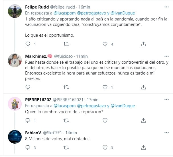  - Duque ignora el apoyo de Petro